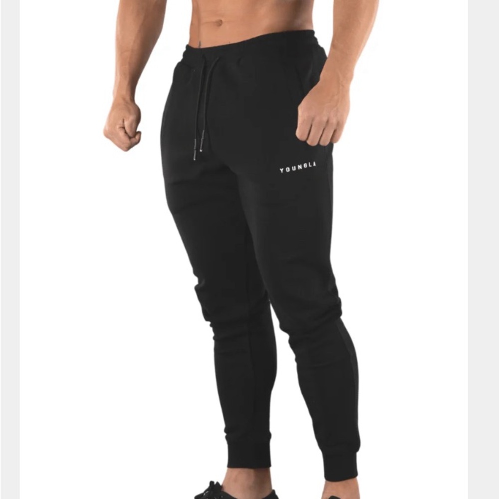 Youngla 213 Elite Joggers Men Size Medium Black